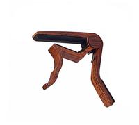 LIOOBO Aluminum Alloy Guitar Capo Clip with Silicone Pad for Acoustic Electric Guitar Ukulele Banjo Mandolin Violin Scratch Tune Clamp Key Trigger Capo Repositionable Brown