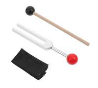 LIOOBO Aluminum Alloy Tuning Fork with Hammer Cleaning Cloth Bag Healing Instrument for Chakra Therapy Sound Vibration Tool for Relaxation and Nerve Sensory Stimulation