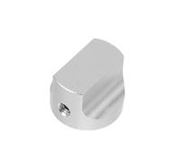 LIOOBO Aluminum Potentiometer Knob Cap for Tube Amplifiers Duckbill Shape for Comfortable Grip Scratch Resistant Matte Silver Volume Control Knob for Guitar Tone and Audio Equipment