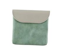 LIOOBO Coin Purse Leather Magnetic Buckle Ample Capacity Tampon Storage Compact and Practical for Daily Use and Business Trips Frosted Stylish Bag