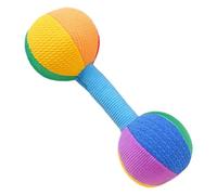 LIOOBO Colorful Dumbbell for Newborns Soft Grip Rattle Barbell for Sensory Development Portable Safe Material Plaything for Early Training and Hearing Stimulation