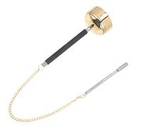 LIOOBO Copper Chime Buddha Musical Instrument Yin Qing Traditional Buddhism Temple Buddhist Supply Meditation Sound Chime Handbell Instrument for Temple Worship