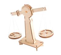 LIOOBO DIY Wooden Balance Scale Toy for Kids Educational Weighing Toy Safe Material for Learning Mathematics and Fine Motor Skills Suitable for Preschool and Home Use