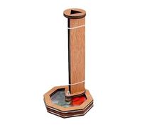 LIOOBO DIY Wooden Kaleidoscope for Educational Creative Refillable Outdoor Enhancing Imagination and Thinking Skills for Boys
