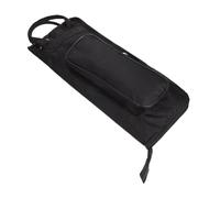 LIOOBO Drumstick Storage Bag with Padded Interior, Black Drum Stick Holder Pouch for Percussion Accessories, Portable Cotton-lined Drum Sticks Organizer Suitable for Musicians and Traveling