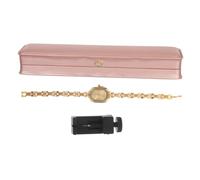 LIOOBO Egg Shaped Women's Bracelet Watch Vintage Dainty Gold Chain Design Lightweight Stainless Steel with Precise Quartz Movement for Formal and Casual Wear