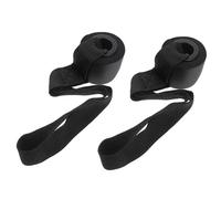 LIOOBO Elastic Band Door Anchor 2Pcs Strong over Door Workout Strap for Home Gym Strength Training Black