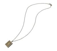 LIOOBO Engraved Antique Bronze Photo Locket Necklace with Chain - Personalised Picture Pendant for Keepsakes - Ideal for Loved Ones Souvenir Jewelry for Cherished Memories
