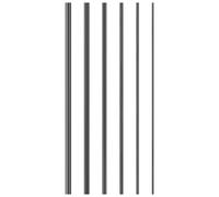 LIOOBO Fishing Pole Repair Tool Kit 6Pcs Solid Carbon Fiber Rod Inserts for Broken Pole Connector Suitable for Sea Carp and Rotary Fishing