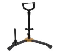 LIOOBO Foldable Iron Saxophone Stand with Sponge Cushion Stable Tenor and Alto Sax Bracket Holder for Home and Music Classroom Portable Musical Instrument Rack