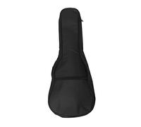 LIOOBO Folk Ukulele Bag Padded Carry Case for Acoustic Instruments Double Shoulder Design Ergonomic Black Travel Backpack with Outer Pocket for Music Essentials