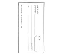 LIOOBO Giant Oversized Blank Presentation Check Funny Waterproof Reusable Coated Paper Rectangular Award Prize Prop for Pranks and Events