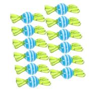 LIOOBO Glass Candy Ornament Decorative Set, 12pcs Mixed Style Abstract Painted Glass Crafts for Home Desktop Decoration, Vintage Candy Adornment Collection