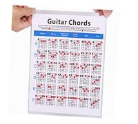 LIOOBO Guitar Chords Practice Chart for Students Teacher Use S Guitar Chord Spectrum Training Copper Plate Paper Diagram