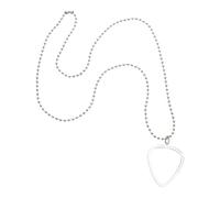 LIOOBO Guitar Pick Collection Box Storage Case for Plectrums Heart-Shaped Pendant Necklace for Guitarists Music Lovers