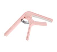 LIOOBO Guitar Strength for and Electric with Guitars Acoustic Capo Pitch Pink High Plastic and Silicone Material Adjustable Non-slip Design Quick Release Clamp Suitable for Ukulele