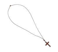 LIOOBO Handwoven Crucifix Jewelry for Car Rearview Mirror Wall Natural Charm with Lucky Bead Design for Meaningful Accessories