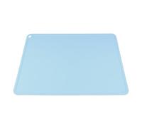 LIOOBO Heart Shaped Silicone Pet Food Placemat Blue Waterproof and Easy-to-clean Dog Feeding Mat for Pet Feeding