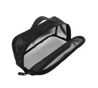 LIOOBO Large Capacity Mesh Makeup Bag for Travel and Portable Toiletry Bag Zipper and Handle for Cosmetic Storage