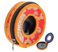 LIOOBO Meditation Bell Container Nepal Design Handmade Storage Bag for Meditation Practice and Temple Use with Compact Size Random Color