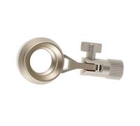 LIOOBO Metal Shock Mount for Condenser Microphone with 22mm Internal Thread Silver Suspension Accessory Compatible with Mic Boom Arm Clamp and Drum Microphone Clip for Studio and Live