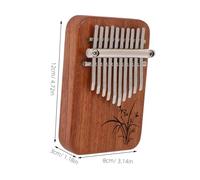 LIOOBO Miniature Thumb Piano Kalimba Portable Finger Piano for Beginners Lightweight Compact Music Instrument with Pure Crisp Tone Easy to Play and Carry