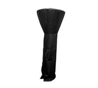 LIOOBO Outdoor Heater Cover Black Umbrella Shaped Rain Protection for Garden Courtyard Patio with Snow Frost and Sun Block Function