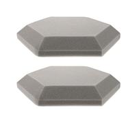LIOOBO Panels Sound-absorbing Sponge Polymeric Flame-retardant Acoustic of Made Soundproof 2pcs Hexagon Mat Easy Installation Noise Reduction and Wall for Home Studio Use