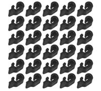 LIOOBO Pet Crate Hardware Set 40pcs Black Plastic Cage Door Clasps Easy Installation for Pet Cage Fence and Isolation Fence