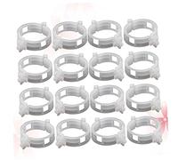 LIOOBO Plant Fixed Clips Garden Plant Tie 150pcs Plastic Vine Clips White Sturdy Fixing Vines Connecting to Twine for Flowers and Cucumbers