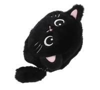 LIOOBO Plush Cat Cartoon Wallet Roomy Makeup and Lipstick Pouch Soft Coin Purse for Keys Cards and Stationery for Students