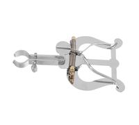 LIOOBO Portable Metal Music Clip for French Horn Trumpet Lyre Holder Wind Resistant Clamp Stand with Enhanced Stability for Outdoor Marching Band Performances
