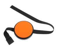 LIOOBO Portable Orange Silicone Drum Pad for Leg Practice, Children’s Lightweight Knee Drum Mat, Compact Leg Pad for Drummers’ Silent Training and Basic Percussion Exercises