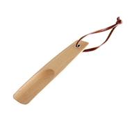 LIOOBO Portable Wooden Shoehorn Long Handle Mini Elderly Shoe Lifter Stick Lightweight Smooth Safe Odorless Surface Easy Storage Comfortable Shoe Wearing Aid