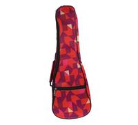 LIOOBO Practical Ukulele Bag Geometric Pattern Oxford Cloth Ukulele Case 22.79X7.86X2.75In Comfortable Texture Convenient Creative Design Simple and Practical Travel Use