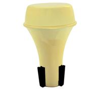 LIOOBO Premium Abs Mini Trumpet Mute for Beginners, Golden Half-closed Practice Silencer to Reduce Trumpet Volume and Dampening for Quiet Practice Sessions