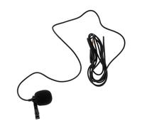 LIOOBO Professional Omnidirectional Condenser Clip Microphone with Cable for Recording Podcast Meeting and Remote Teaching Compatible with Smartphones Computers and Cameras
