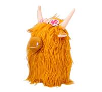 LIOOBO Realistic Plush Highland Cow Soft Stuffed Farm Animal Doll for Photography Prop Comfortable Fading-resistant Plush and Decor