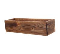 LIOOBO Retro Cedar Wood Planter Box Rustic Succulent Pot with Drainage for Balcony Patio Indoor Garden Space-saving Flower Container for Home and Outdoor Decor