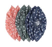 LIOOBO Reusable Non-slip Indoor Shoe Covers 3 Pairs Washable Polyester Linen Protective Overshoes for Home Household Footwear Accessories Random Style