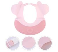 LIOOBO Shampoo Cap Adjustable Shower Visor for Bath Time and Haircuts Protects Eyes Fits Head Shapes Light Pink