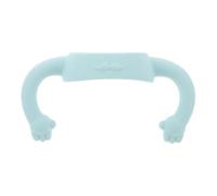 LIOOBO Silicone Baby Bottle Handles Grip Covers for Toddlers and Newborns, Wide 6cm Soft Non-Slip Protective Nursing Bottle Helper for Feeding Blue