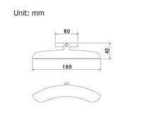 LIOOBO Silver Banjo Guard Board Zinc Alloy Rust Resistant Banjo Guard Protector Armrest for Musical Instrument Accessories