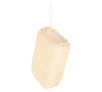 LIOOBO Sisal Exfoliating Body Sponge Beige 14x9x4.5cm Loofah Scrubber for Adults Bath Dead Skin Removal and Shower Cleaning