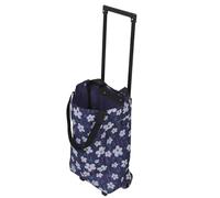 LIOOBO stair climbing trolley folding utility wagon with thickened handle, blue Oxford cloth, plastic material, for grocery shopping and household chores