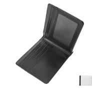 LIOOBO Sublimation Blank Wallet for Men Folding PU Purse with Card Slots Heat Transfer DIY Gift for Father S Birthday Christmas Compact Minimalist Wallet