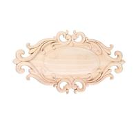 LIOOBO Wood Trim Moulding Wood Mouldings Decorative Trim Interior s Decorative Door Frame Accent Carved Corner Onlay Applique Carved Applique Unpainted Furniture European Style 20cm