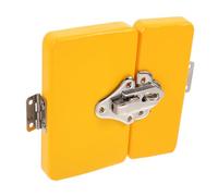 LIOOBO Wooden Busy Board DIY Accessory with Yellow Door Latch Safe Sensory for Lightweight and Portable Fine Motor Skill Development Tool for Preschoolers