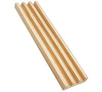 LIOOBO Wooden Domino Rack with Non Slip Base Display Tray for Domino Tiles for Family Games Long Term Use Smooth Edges Design