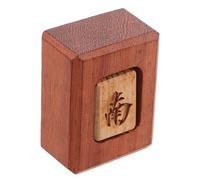 LIOOBO Wooden Mahjong Wind Indicator for Dealer Sandalwood Craft Enhances Chinese and American Mahjong Play Use Accessory for Competitive Game Experience